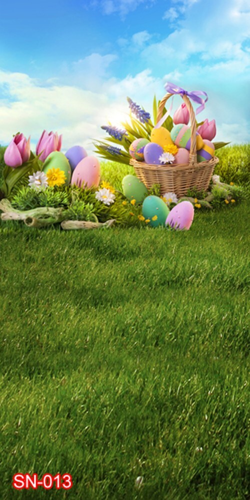 10'x20' CP Easter Day Holiday Scenic Microfiber Fabric background backdrop SN013