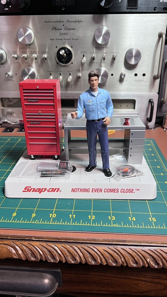 Rare Snap On Mini Tool Box And Mechanical Man Bank