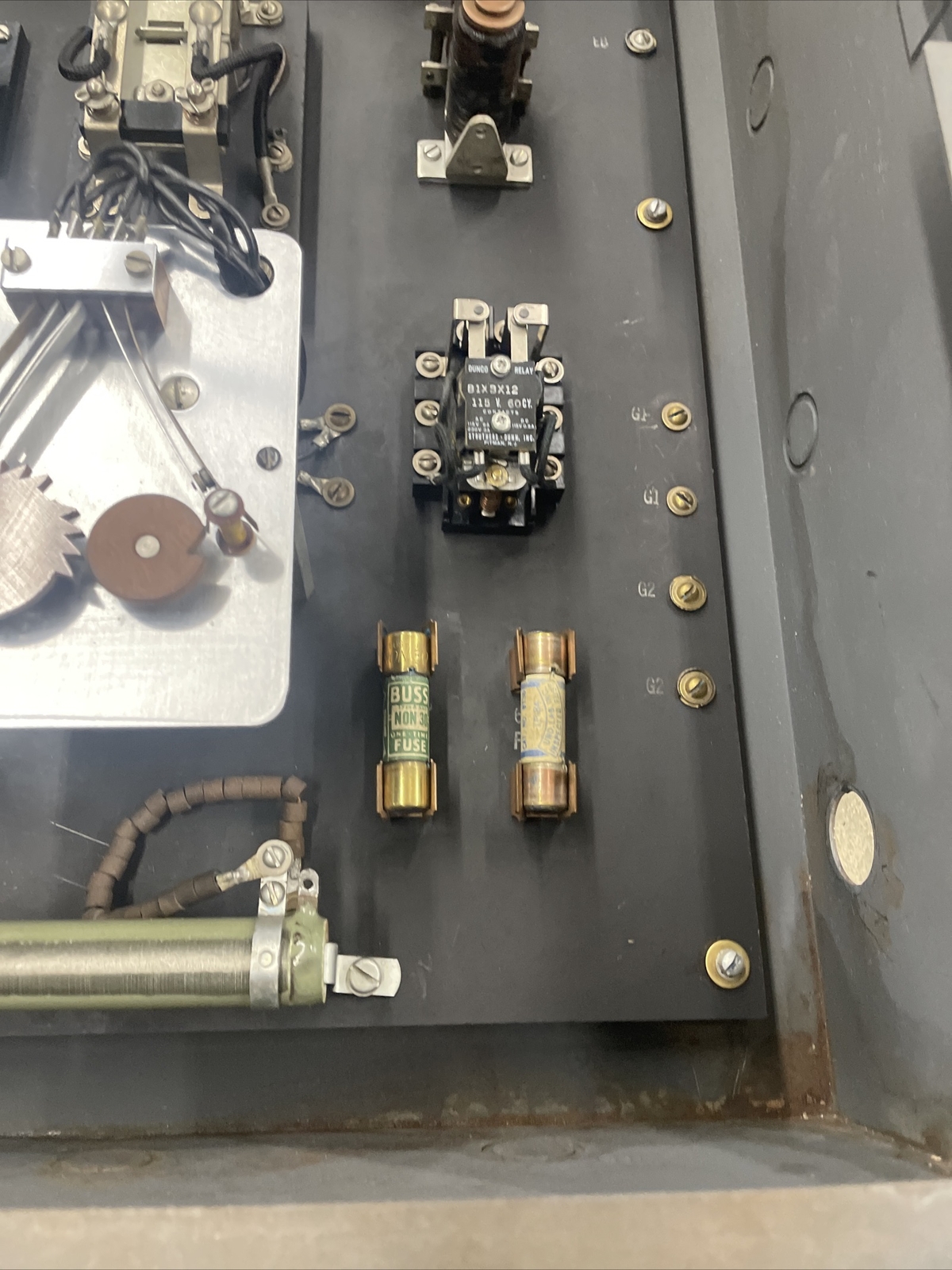 Vintage Retro Fire Alarm Signal Panel 4206 IBM Slate Back CLEAN! VERY RARE!