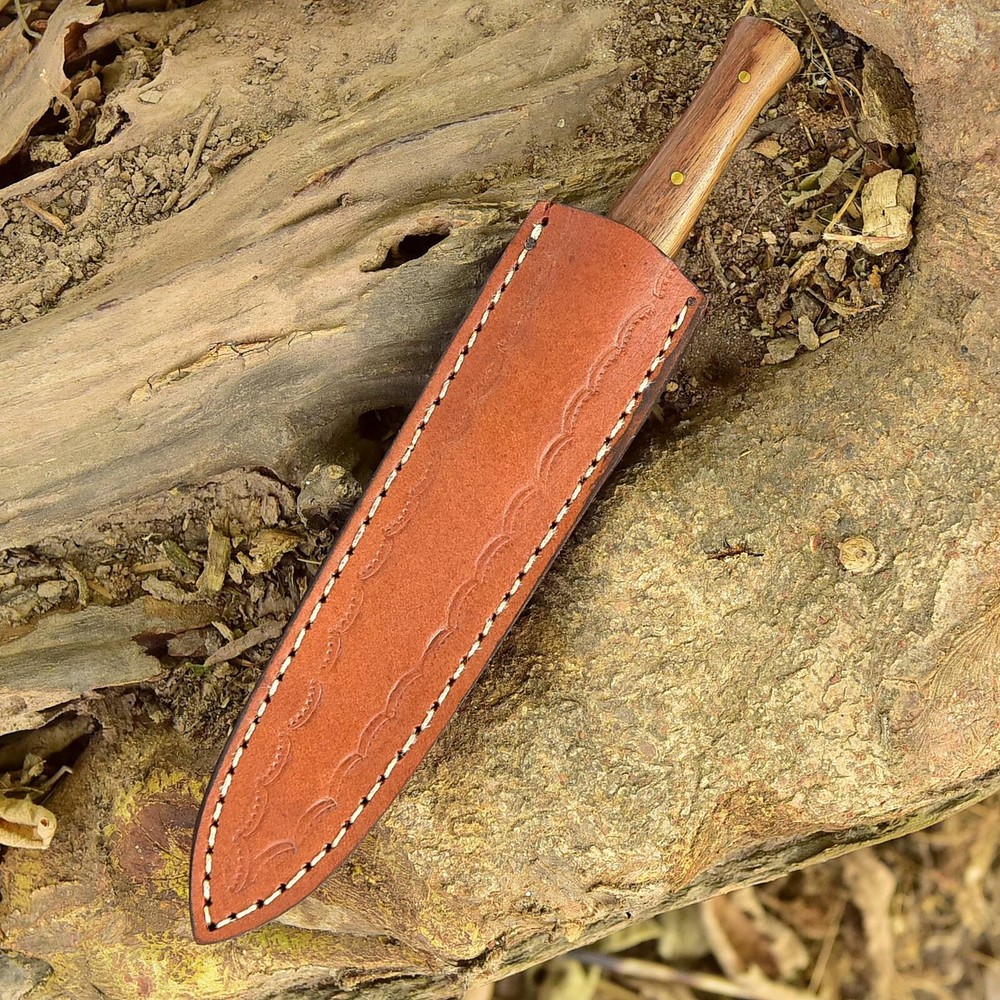 CUSOM Handmade D2 DAGGER HUNTER BOOT THROWING KNIFE WOOD HANDLE SURVIVAL