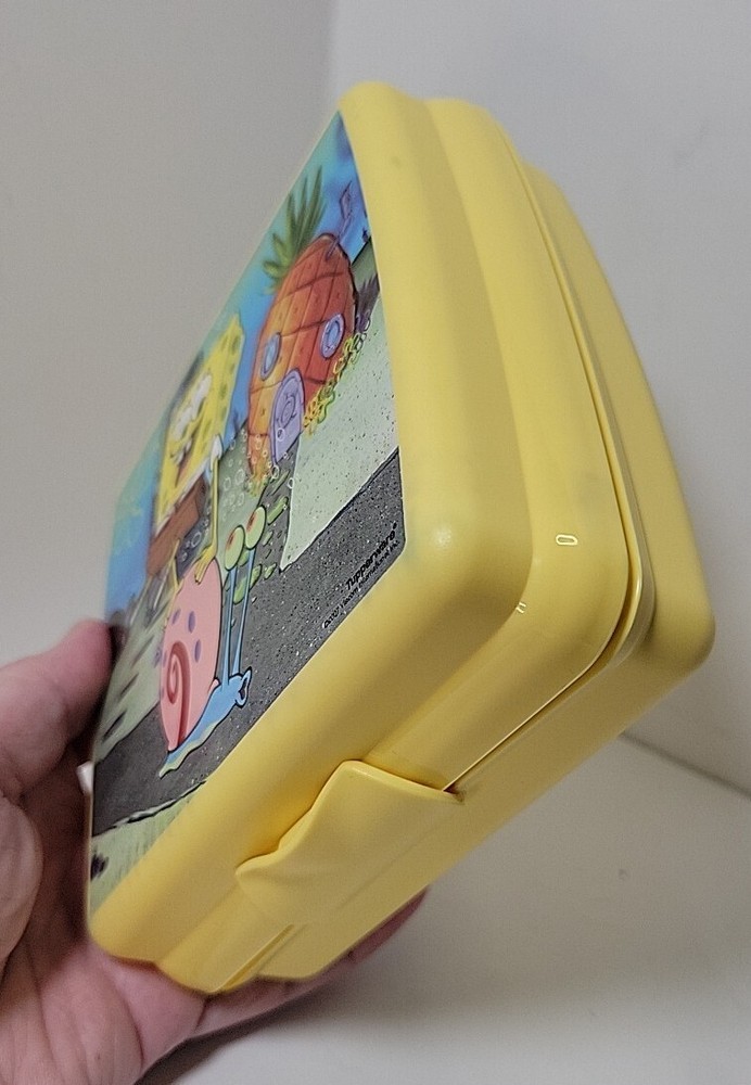 2007 Spongebob Squarepants Tupperware Sandwich Snack Container Box EUC