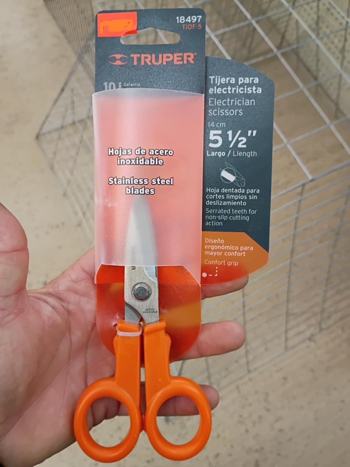 Truper Stainless Steel Scissors 5-1/2”  - Tijeras Trooper 5-1/2”