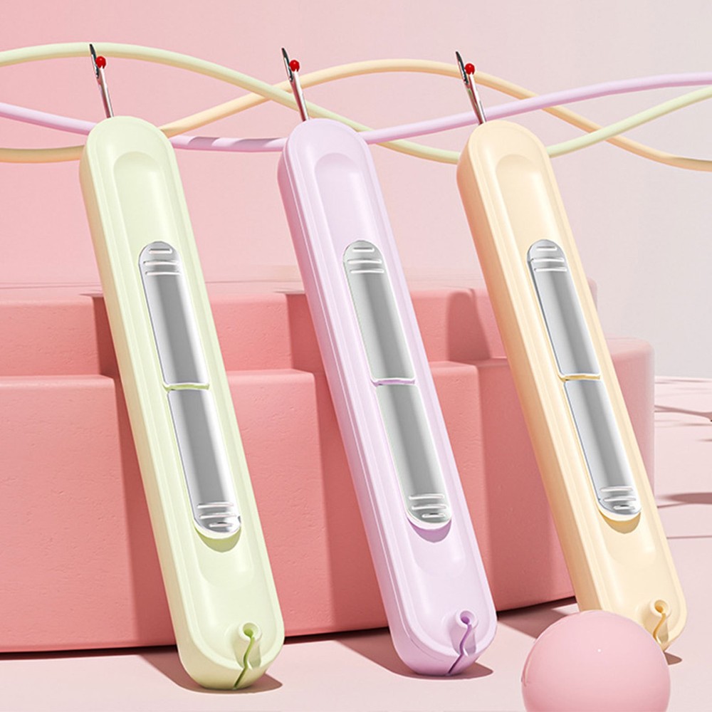 2 in 1 Needle Threader Hand Sewing Tool Quick Sewing Needle Changer for Elderly