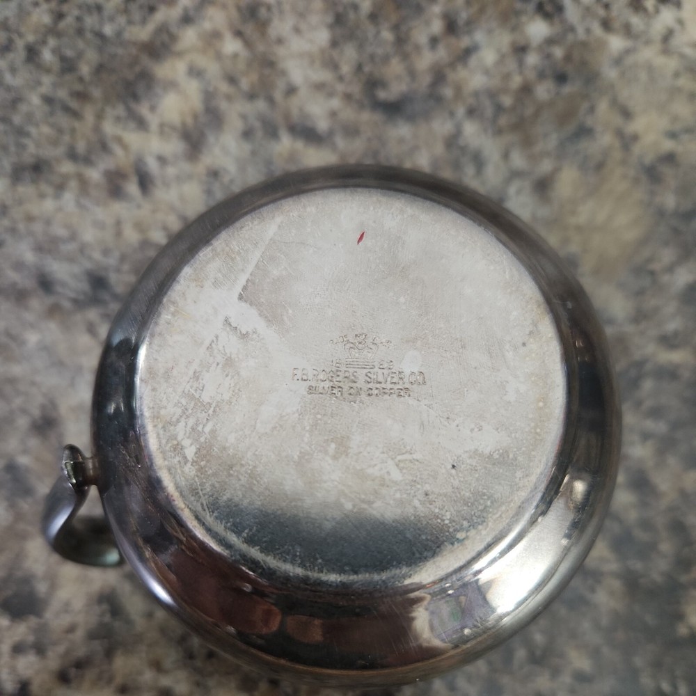 F B Roger Silver Co 1883 Silver On Copper Sugar & Creamer Set