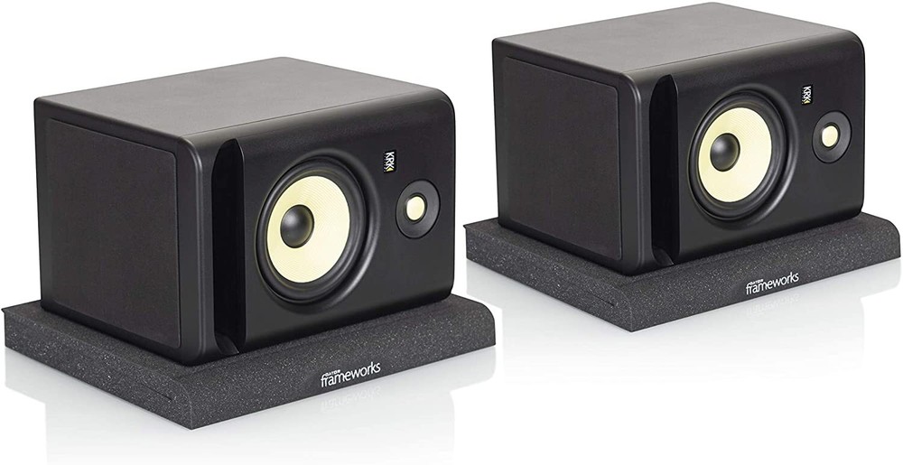 Gator Frameworks Acoustic Foam Isolation Pads for Large Studio Monitors