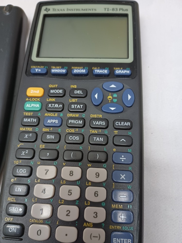 Texas Instruments Ti-83 Plus Edition Graphing Calculator Works(Needs Batteries)