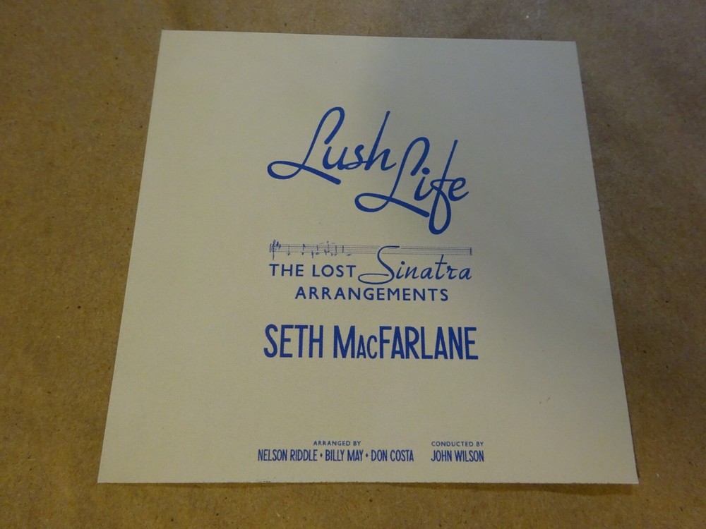 Autographed Seth MacFarlane Signed CD Insert Lush Life JSA COA