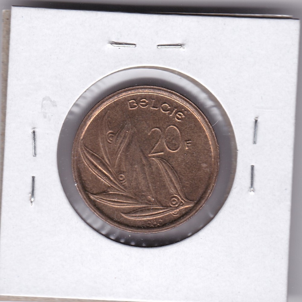 1980 Belgium 20 Franc