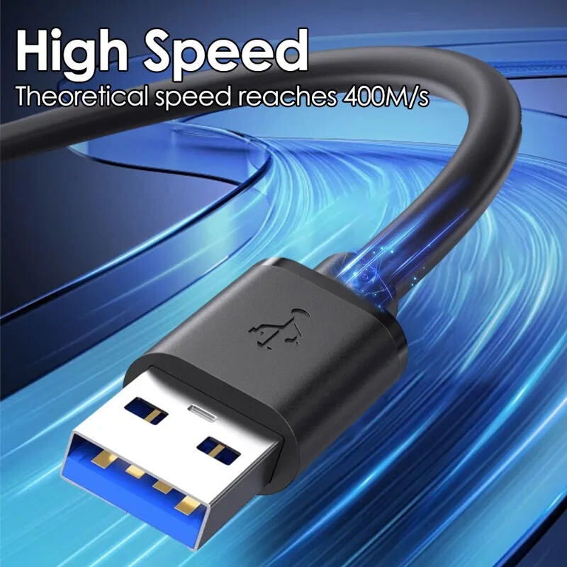 USB 3.0 A Male to A Male Cable Data Transfer Super Speed Power Charger Metal LOT