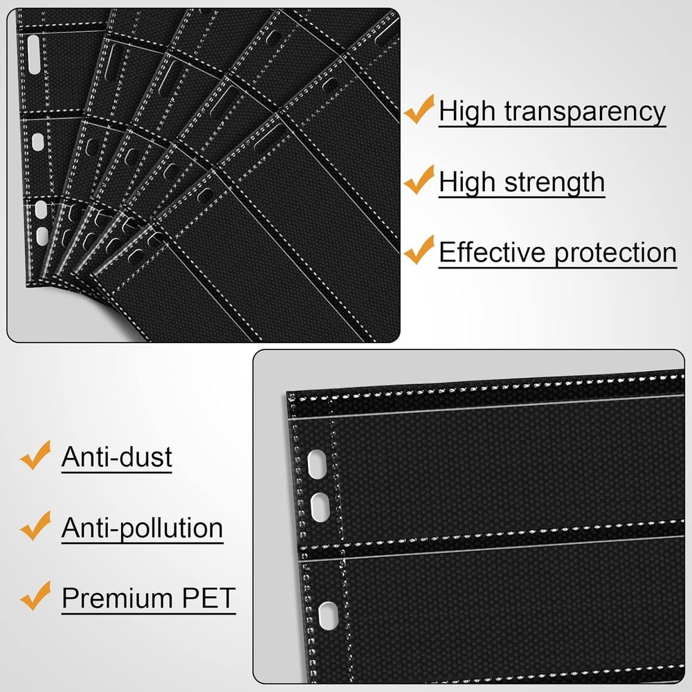 20 Sheets Stamp Pages Collector Stamp Collecting Album Binder Standard 9 Hole...