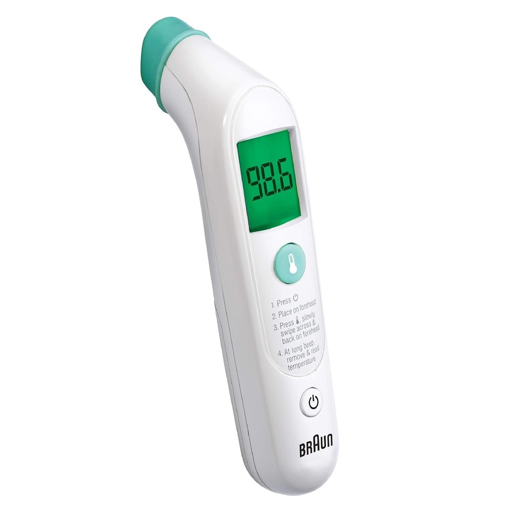 Digital Infrared Forehead Thermometer Color Coded Temperature Adults Babies