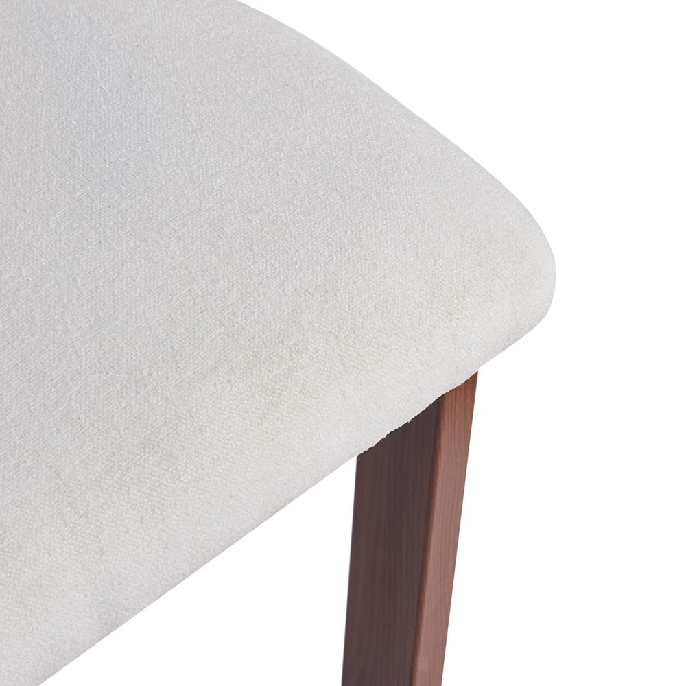 26.5'' Upholstered Round Stools with Low Back - Iron Frame & Stylish Design for