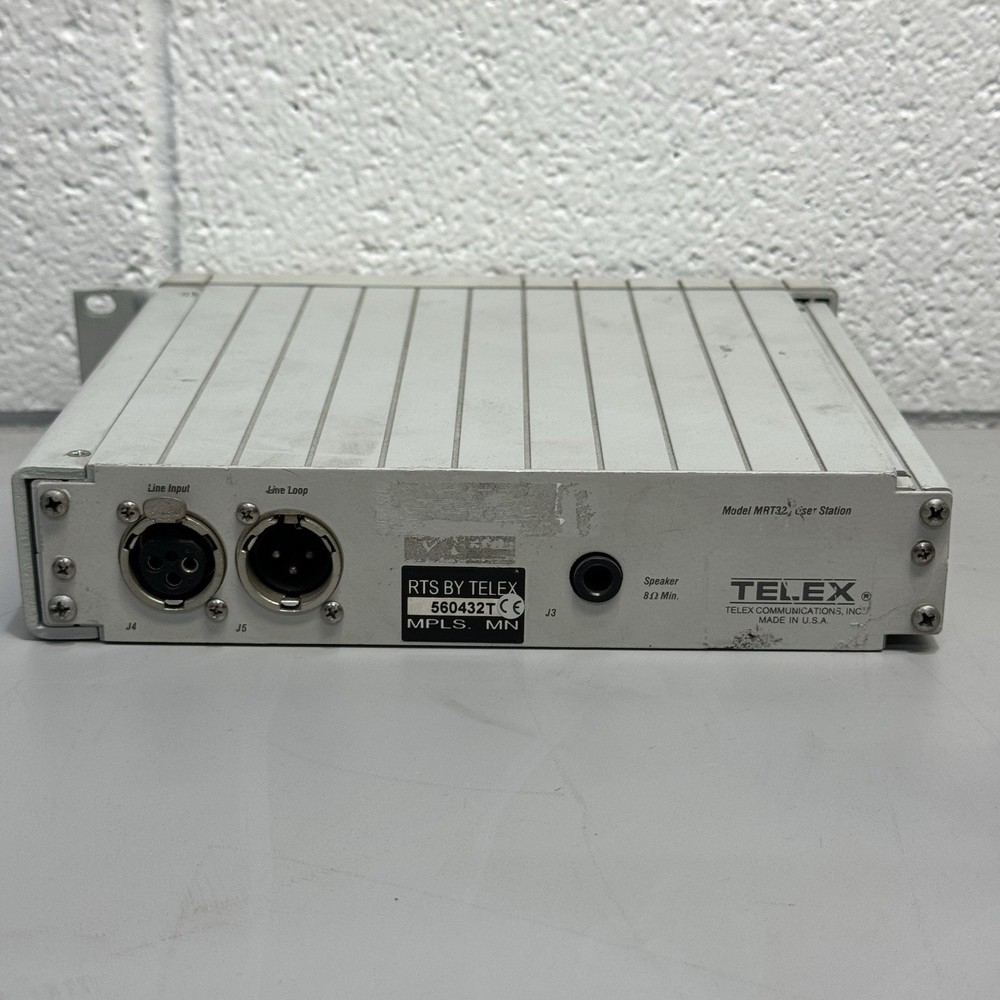 TELEX RTS SYSTEMS MRT327 USER STATION