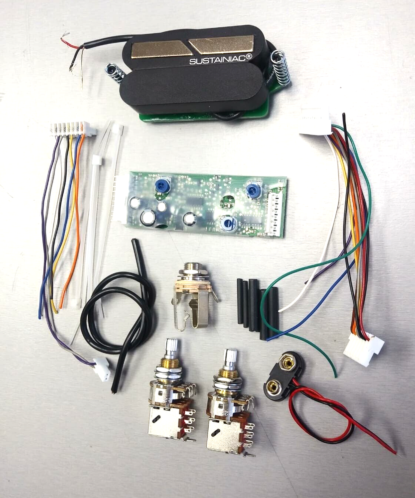 SUSTAINIAC Stealth Pro Kit with Black Humbucker Driver and Push/Pull Pots
