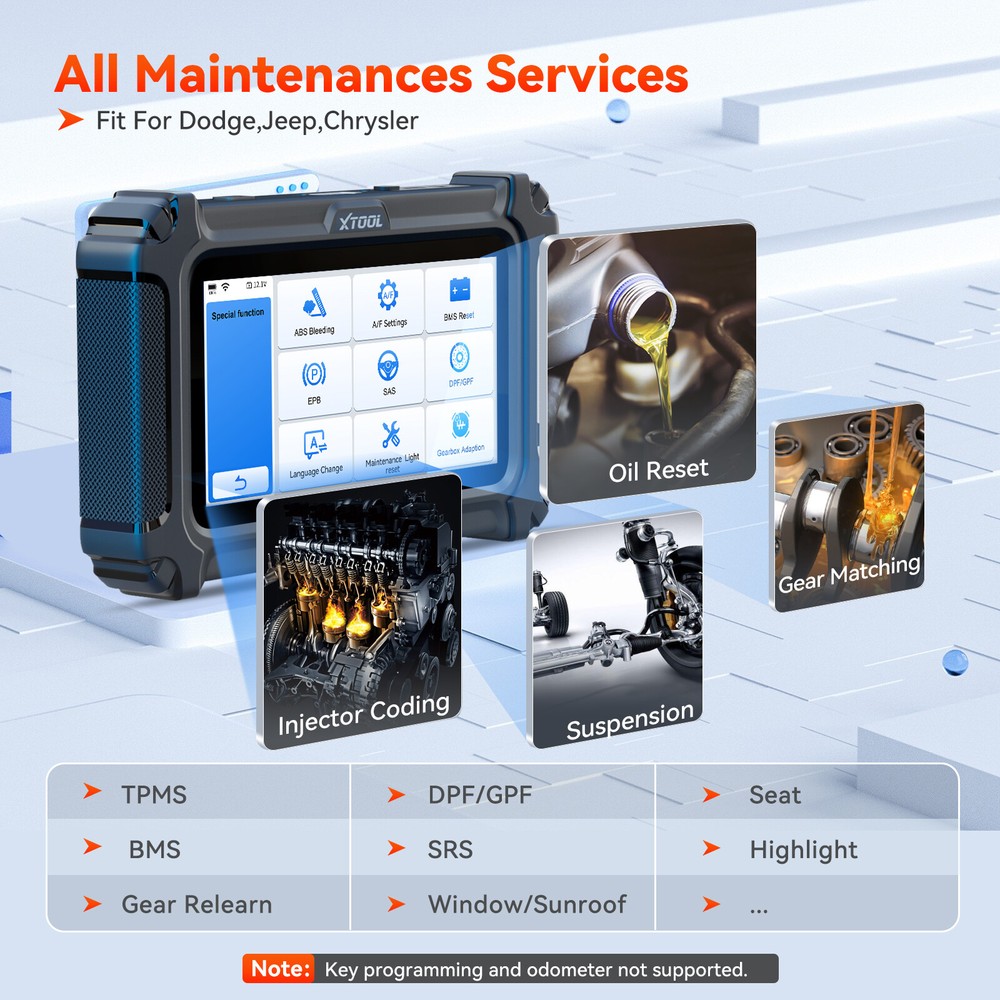 XTOOL IP500 For Chrysler Dodge Jeep Bidirectional OBD2 Scanner Diagnostic Tool