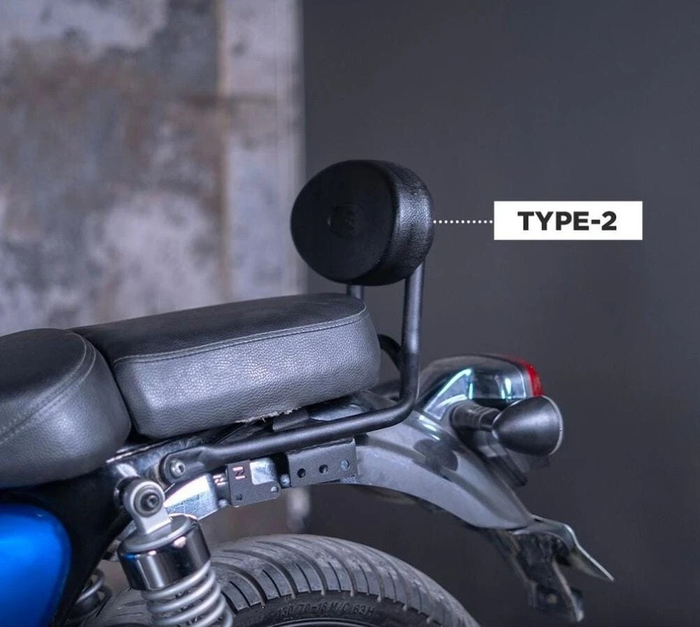 "PASSENGER BACKREST, BLACK" FIT FOR HONDA CB350