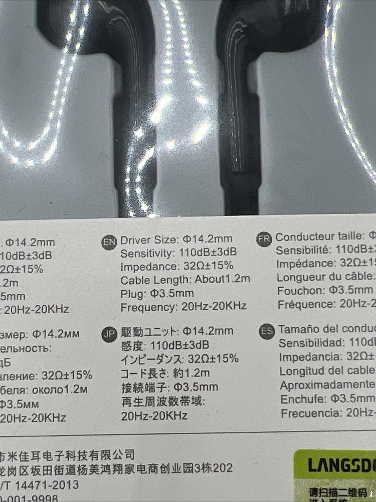 Langsdom Half In-Ear Earphone Model IN5