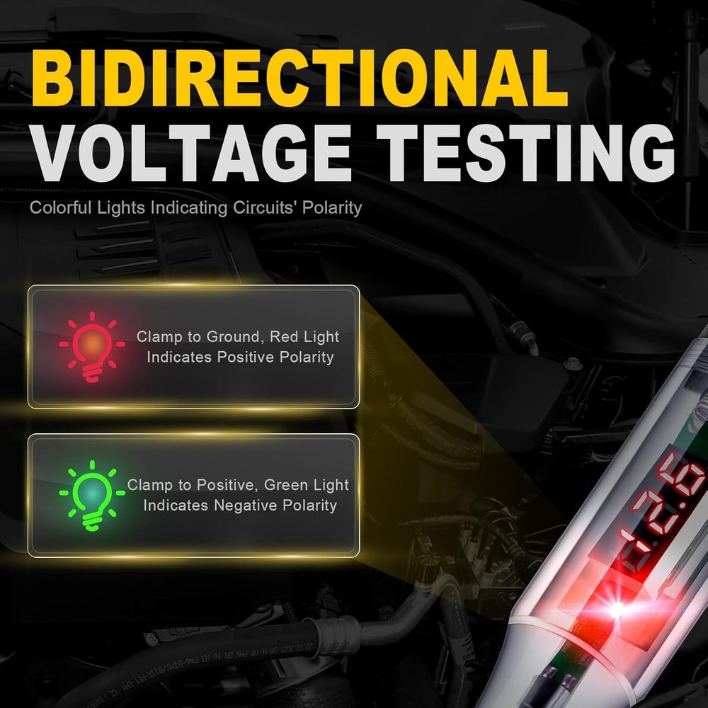 Automotive Test Light 5-90V Digital LED Circuit Basic 90V Display