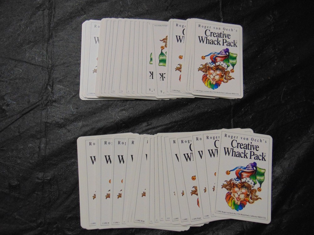 Roger Von Oech's CREATIVE WHACK PACK Card Deck "Creative Thought Workshop" 1992