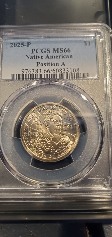 Superb! 2025-P PCGS MS66 Native American Position A