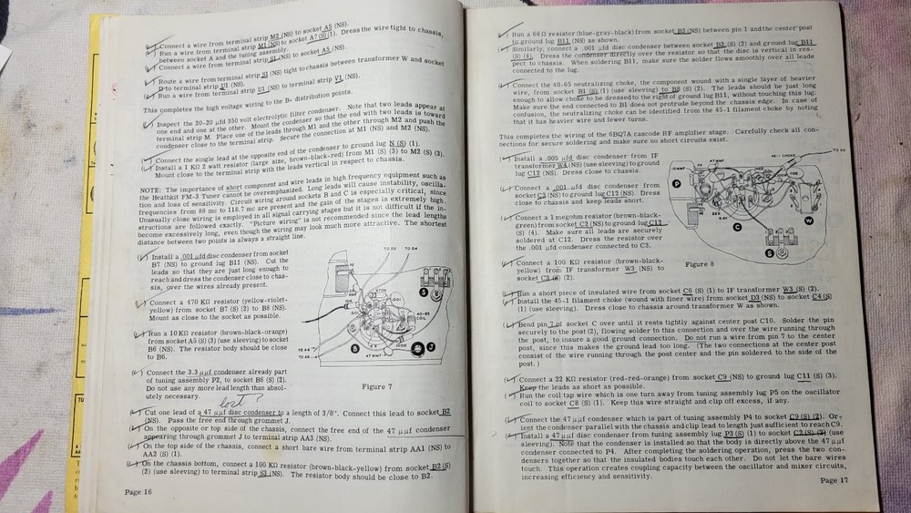 *Original* Heathkit Model FM-3 Frequency Modulation Tuner Assembling Manual