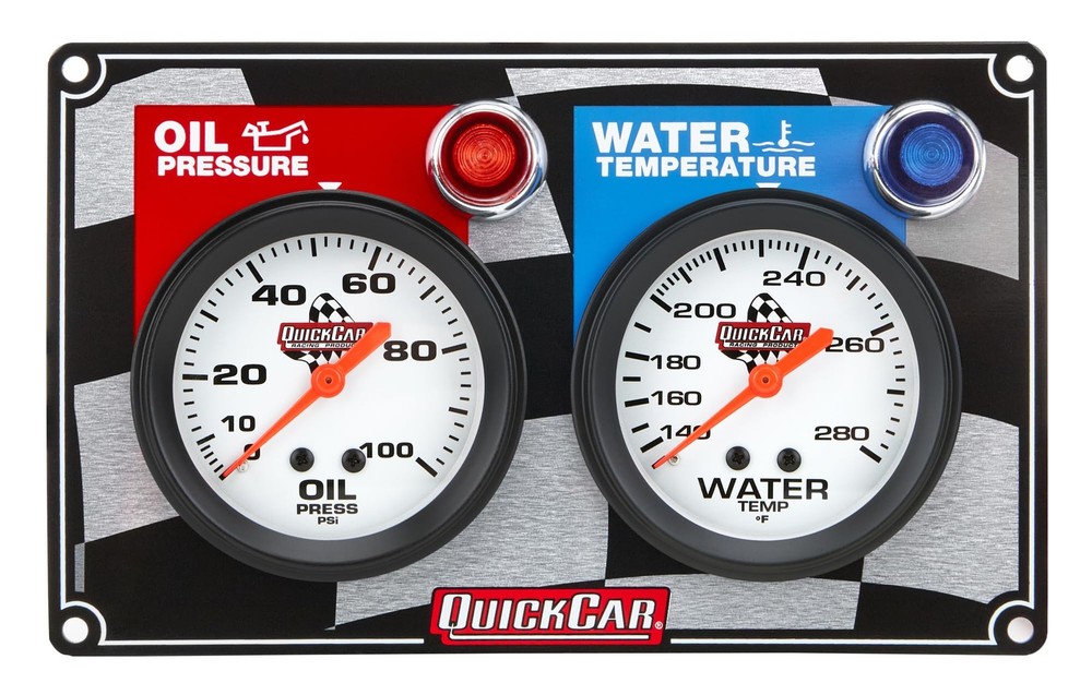 Quickcar Racing 61 6001 2 Gauge Panel Op Wt