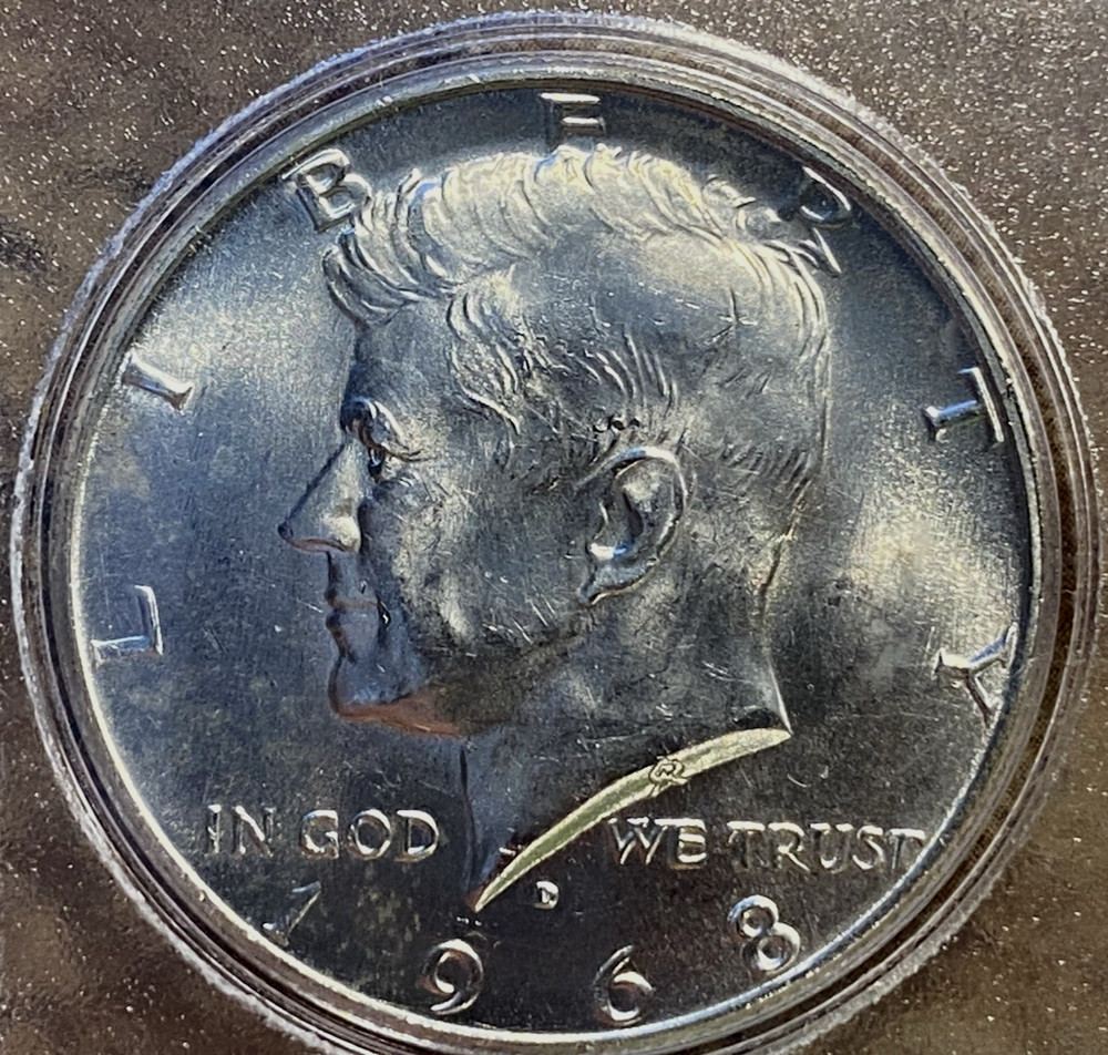 1968D SET, 40% SILVER ON HALF DOLLAR PLEASE READ DESCRIPTION