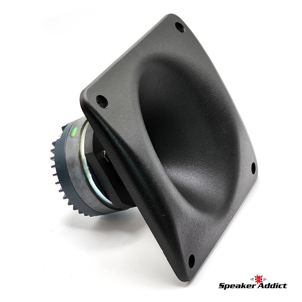 PAIR - Compression Driver Horn Tweeter Elliptical 7x7 waveguide 1.3" 8ohm Ti dia