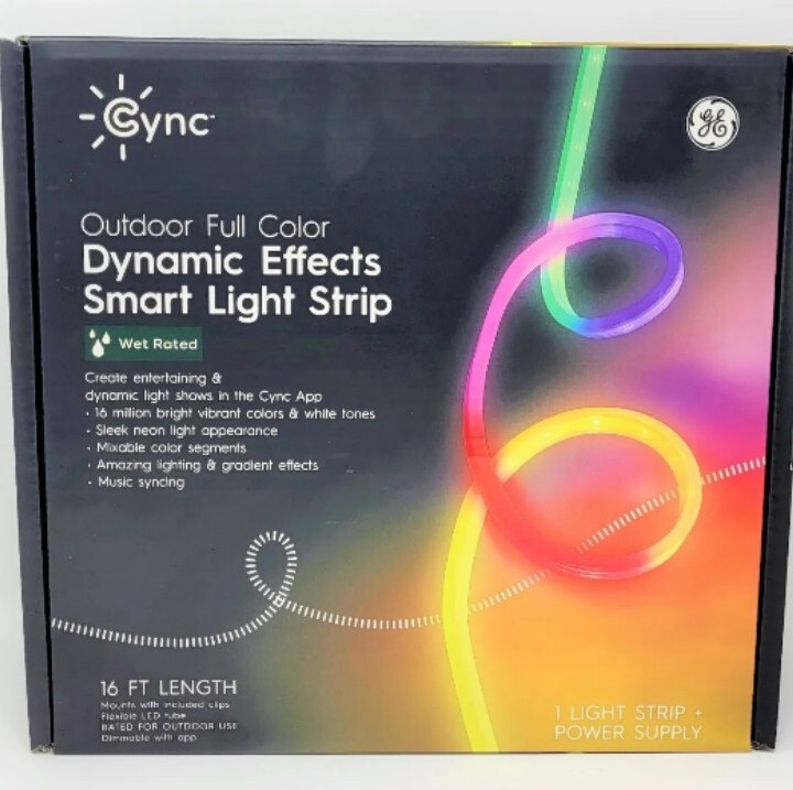 CYNC 16ft Outdoor Full Color Dynamic Effects Smart Light Strip NEW