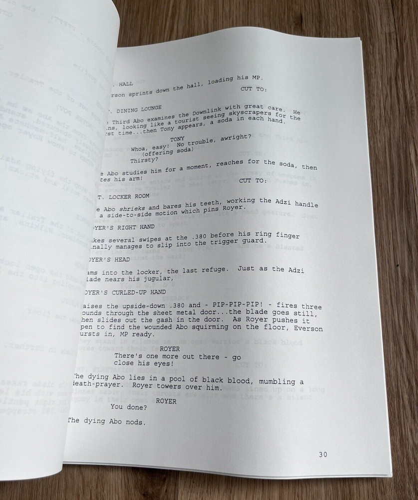 Downlink Movie Script & Concept Art by Alec Gillis Amalgamated Dynamics