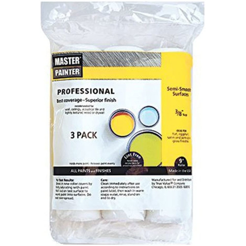 true value applicators mpw938-3pk Master Painter Professional, 3 Pack, 3/8" Nap,