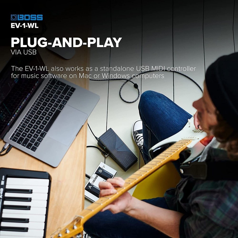 Boss EV-1-WL Wireless MIDI Expression Pedal NEW