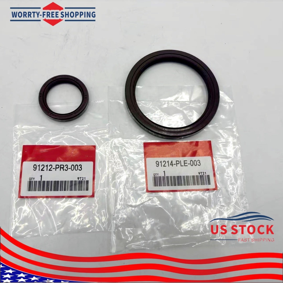 OEM for Honda CR-V Front & Rear Main Crankshaft Seal 91212-PR3-003&91214-PLE-003