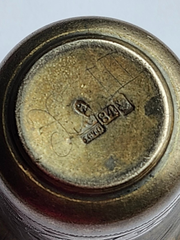 glass stack silver 84 standard 1870. Russian Empire