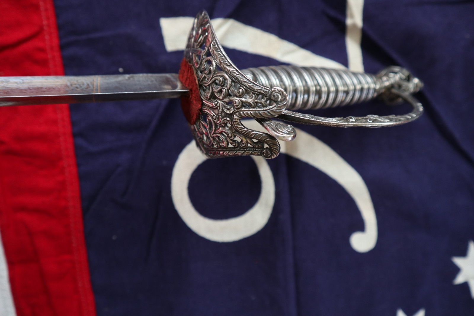 FRENCH INDIAN WAR REVOLUTIONARY WAR SILVER HILT SMALL SWORD HALLMARKED 1762