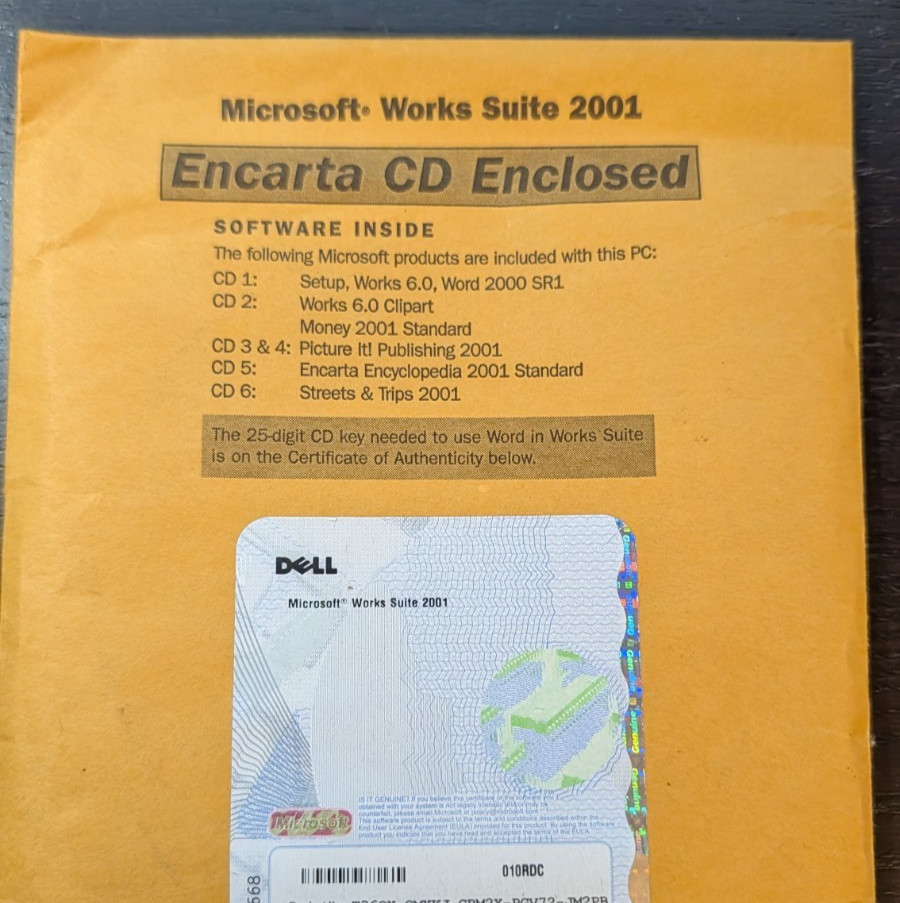 Microsoft Works Suite 2001 Full Version for Windows