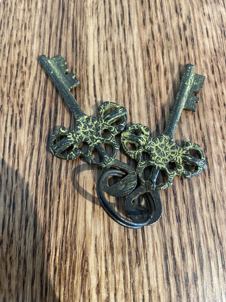 Solid Brass Fish Carp Padlock with 2 Keys, Great Used Condition Lock!!!!