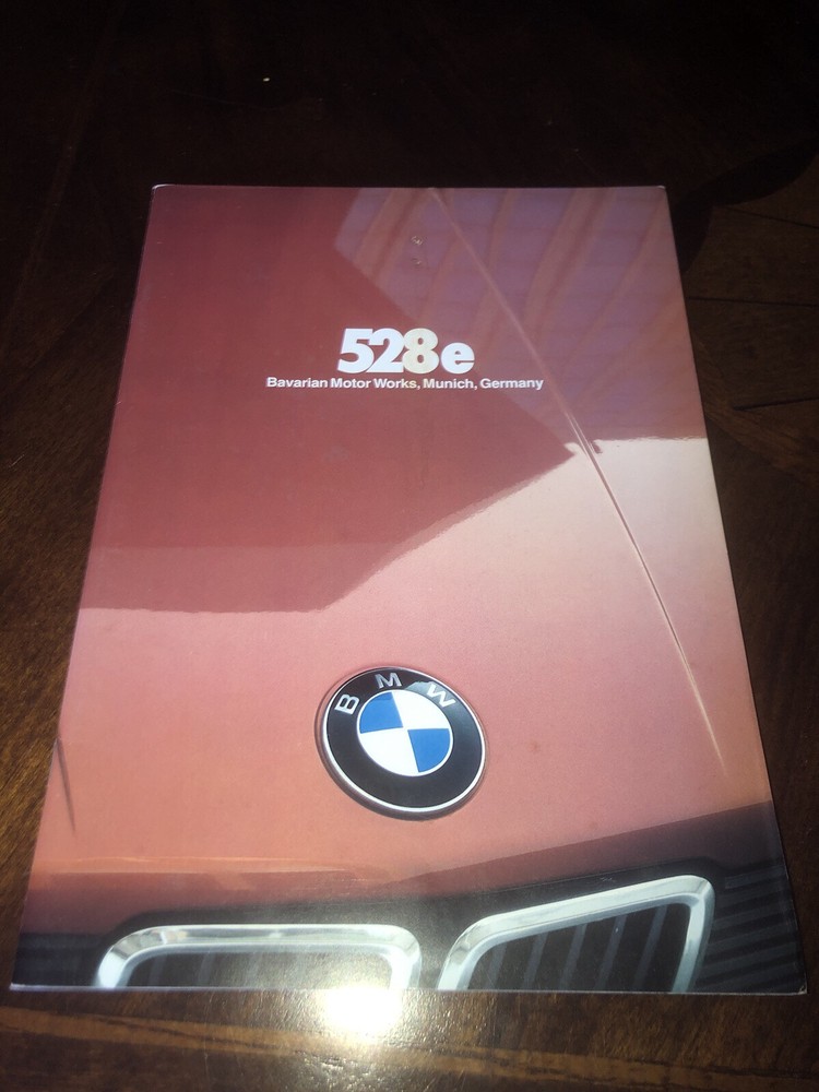 1981 BMW 528E CAR  BROCHURE