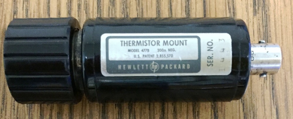 HP Model 477B Thermistor Mount 200Ω NEG