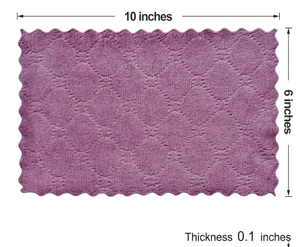 12PCS Kitchen Towels Dish Towels, Multipurpose Reusable Dish Cloths, Microfiber