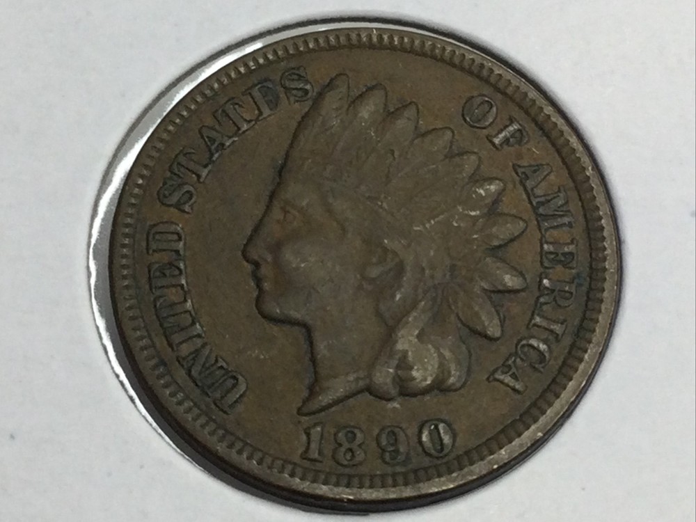 1890 & 1898 Indian Cent pair in extra fine