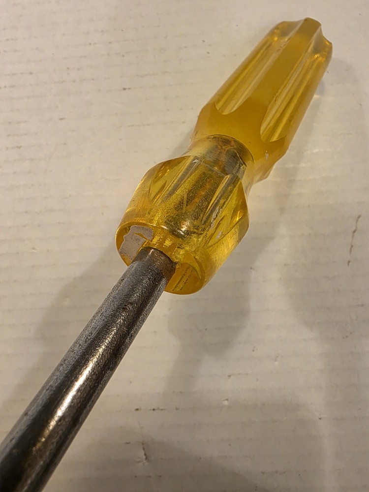 Flat Screwdriver Irwin USA Yellow Handle