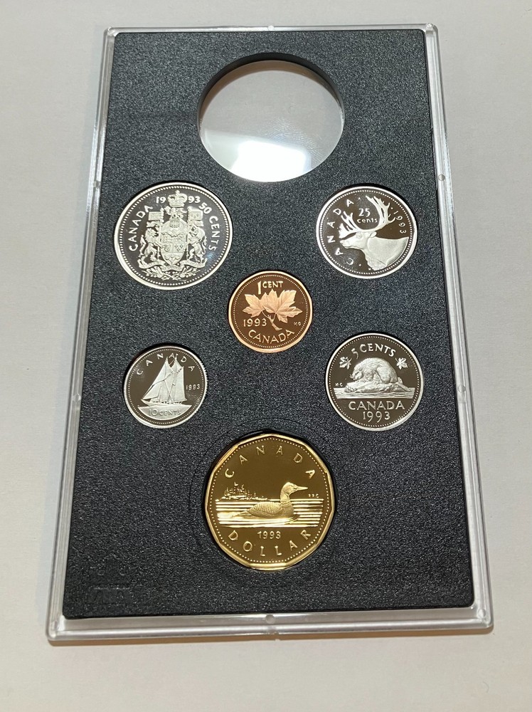 1993 Canada Royal Canadian Mint Proof set- Missing silver dollar