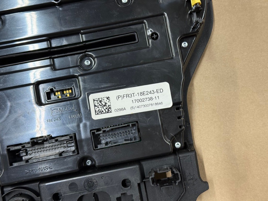 2015-2017 Ford Mustang GT Face Plate Radio Trim Piece - OEM