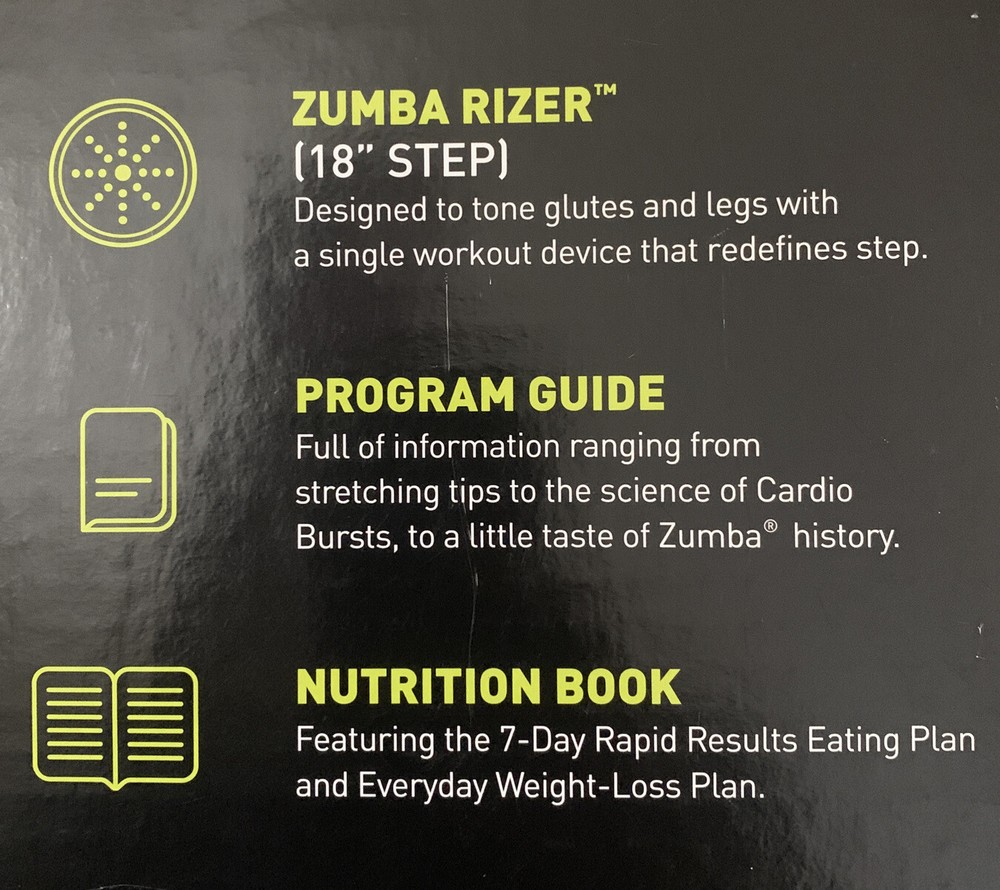 Zumba Booty Lifting Body Sculpting Transformation Kit Complete Workout Exercise