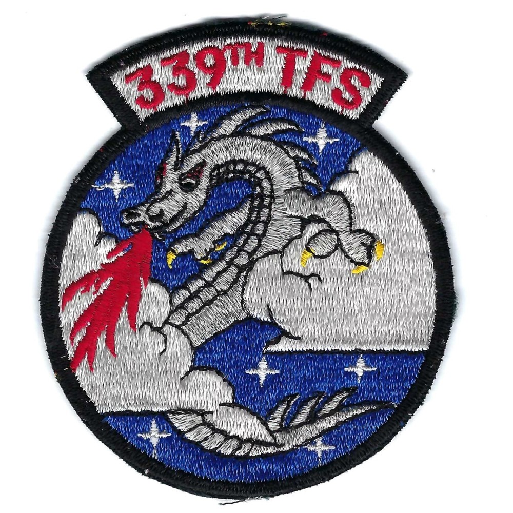 ORIGINAL 1970's 339th TAC FIGHTER SQUADRON (SCHIFFLI MADE) patch