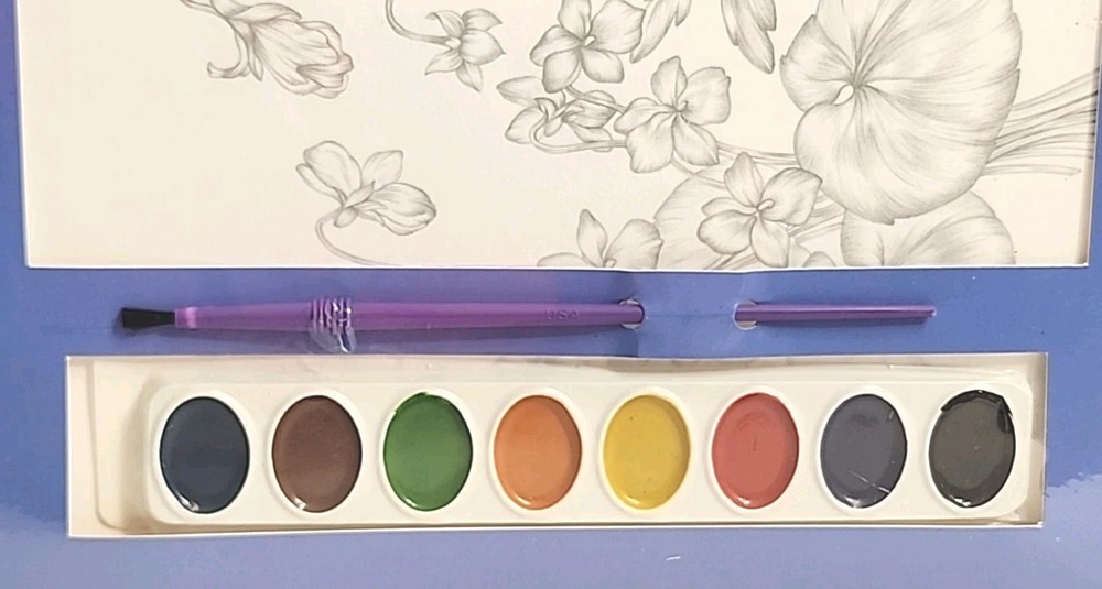 Red Farm Studio 6pc Illustrations Botanical Florals PAINTABLES Paint & Frame NEW