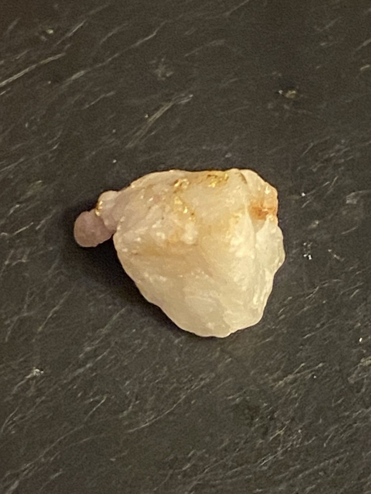 Gold In Quartz Specimen, .9 grams