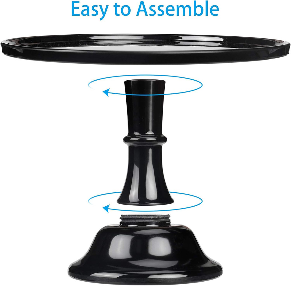 Round Cake Stand in Black 11"