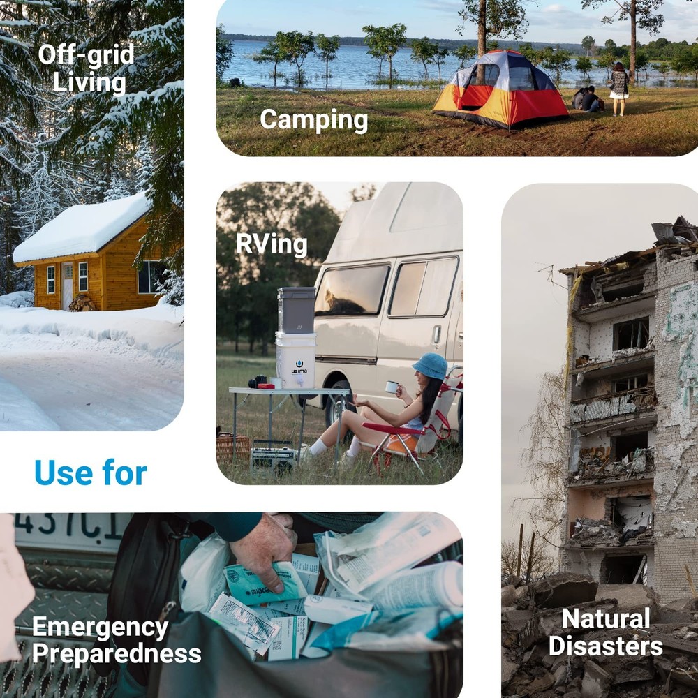 UZ-2 Camping Water Filter & Drinking Water Filter System Portable Camping
